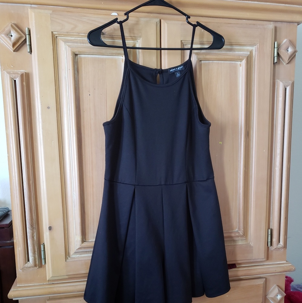 Black  romper look like a dress when worn